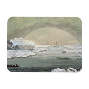 Gefrieren-im britischen Walfängerboot wird durch Magnet