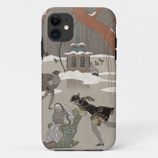 Gefrieren Sie Skaten auf dem gefrorenen See, Case-Mate iPhone Hülle (Rückseite)