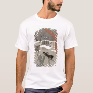 Gefrieren Sie Skaten auf dem gefrorenen See, T-Shirt