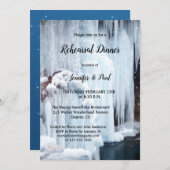 Gefrierfach Wasserfall Eiskristalle Probe Abendess Einladung (Vorne/Hinten)