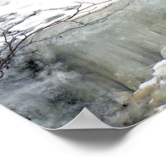 Gefrierfallen, gelb poster (Ecke)