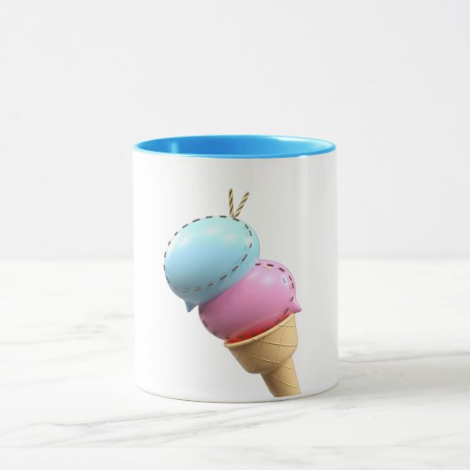 Gefrierfisch: Eiscreme-Tasse Tasse (Zentrum)