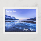 Gefrierfleck an den Narvikküsten Postkarte (Vorderseite)