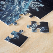 Gefrierfloraler Astronaut Puzzle (Seite)