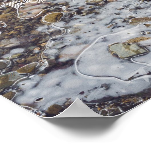 Gefriergebirgsbach Poster (Ecke)