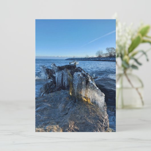 Gefriergefrorene Landschaftsbilder am See (Stehend Vorderseite)