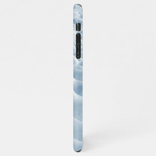Gefriergeometrie: Die kristallisierte Landschaft iPhone Hülle (Linke Seite)