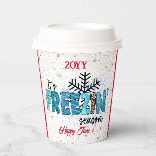 Gefriersaison individuell anpassen pappbecher (Vorderseite)