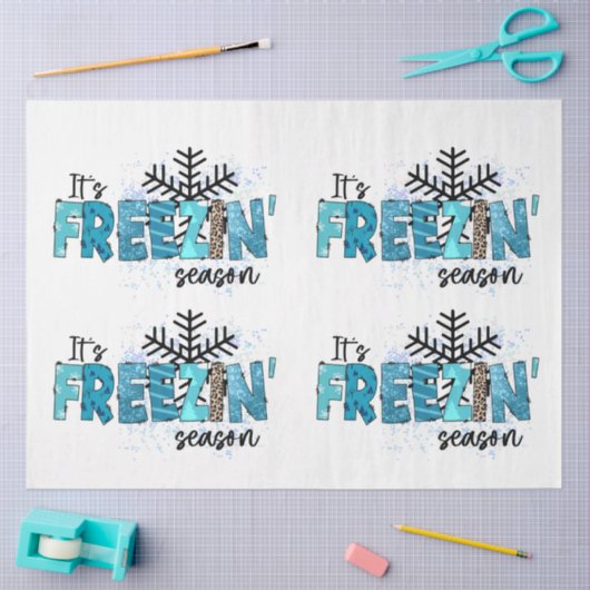 Gefriersaison individuell anpassen seidenpapier (Basteln)
