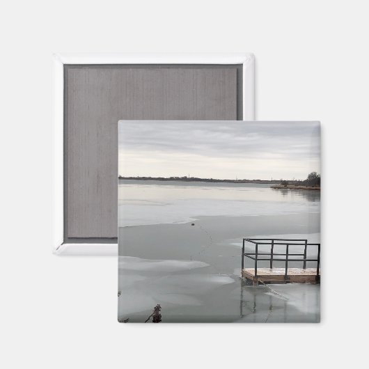 Gefriersee Magnet (Vorderseite/Rückseite)