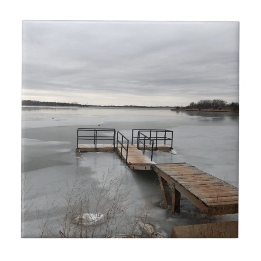 Gefriersee mit Dock Fliese (Vorderseite)