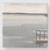 Gefriersee Steinuntersetzer (Vorderseite)