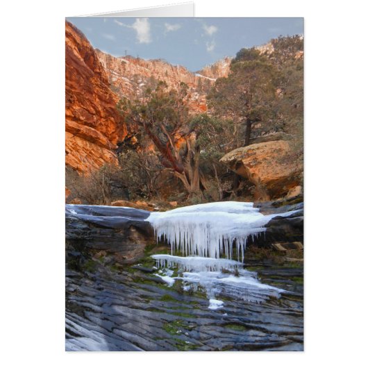 Gefrierwasserfall, Las Vegas, NV, ungefroren (Vorne)