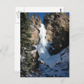 Gefrierwasserfall Postkarte (Vorne/Hinten)