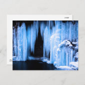 Gefrierwasserfall Postkarte (Vorne/Hinten)