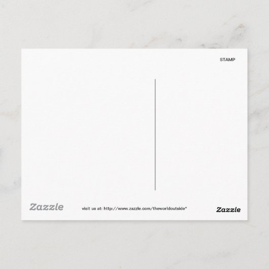 Gefrierwasserfall Postkarte (Rückseite)