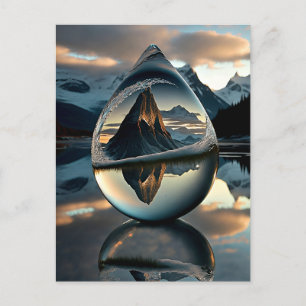 Gefrierwassertropfenkarte Feiertagspostkarte