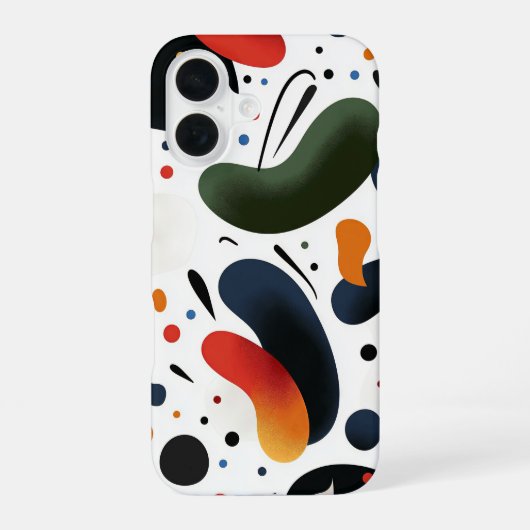 Gefrierwelle iPhone 16 Hülle (Rückseite)