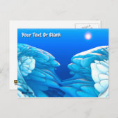 Gefrierwellen Postkarte (Vorne/Hinten)