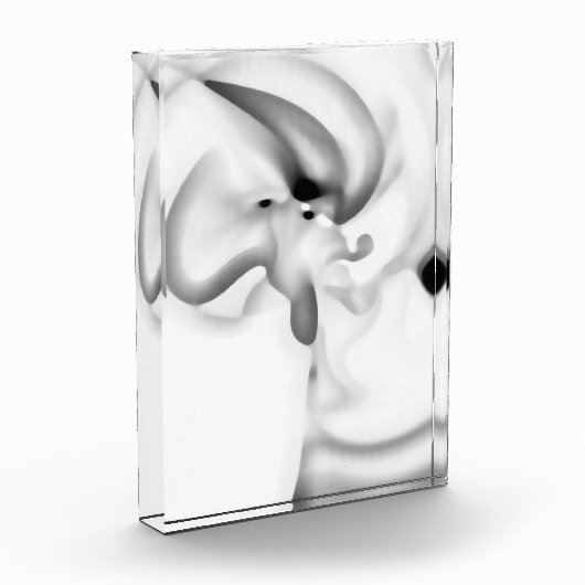 gefroren: Abstrakt, grau, weiß und schwarz Fotoblock (Links)