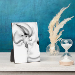 gefroren: Abstrakt, grau, weiß und schwarz Fotoplatte