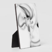 gefroren: Abstrakt, grau, weiß und schwarz Fotoplatte (Seite)