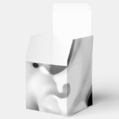 gefroren: Abstrakt, grau, weiß und schwarz Geschenkschachtel (Geöffnet)