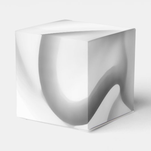 gefroren: Abstrakt, grau, weiß und schwarz Geschenkschachtel (Rückseite)