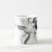 gefroren: Abstrakt, grau, weiß und schwarz Kaffeetasse (Mittel)