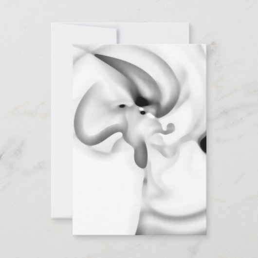 gefroren: Abstrakt, grau, weiß und schwarz Karte (Vorderseite)