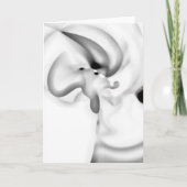 gefroren: Abstrakt, grau, weiß und schwarz Karte (Vorderseite)