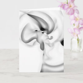 gefroren: Abstrakt, grau, weiß und schwarz Karte