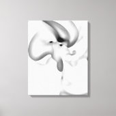 gefroren: Abstrakt, grau, weiß und schwarz Leinwanddruck (Vorderseite)