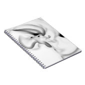 gefroren: Abstrakt, grau, weiß und schwarz Notizblock (Rechte Seite)