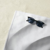 gefroren: Abstrakt, grau, weiß und schwarz Strandtuch (Beispiel)