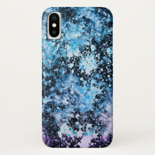 Gefroren - blaues abstraktes iPhone X Case