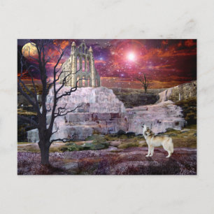 gefroren durch Mondlicht Postkarte