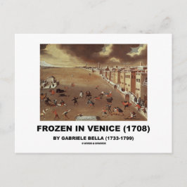 Gefroren in Venedig (1708) von Gabriele Bella Postkarte