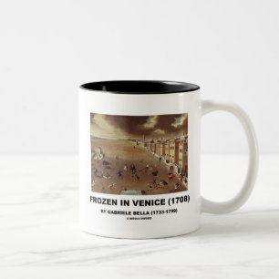 Gefroren in Venedig (1708) von Gabriele Bella Zweifarbige Tasse