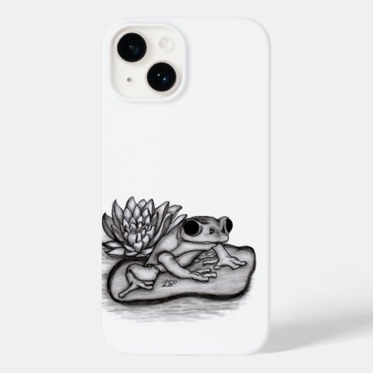 Gefroren mit Lotus-Blume Case-Mate iPhone Hülle (Rückseite)