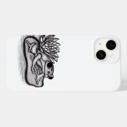 Gefroren mit Lotus-Blume Case-Mate iPhone Hülle (Rückseite (Horizontal))