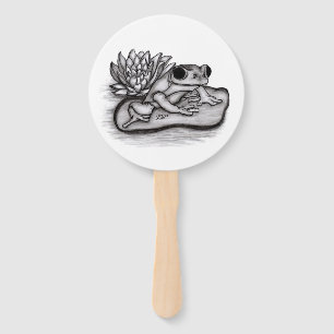 Gefroren mit Lotus-Blume Fächer
