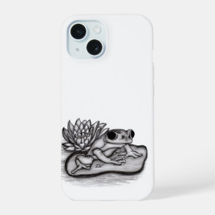 Gefroren mit Lotus-Blume iPhone 15 Hülle