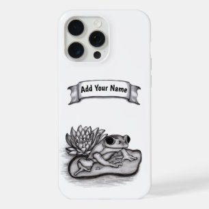 Gefroren mit Lotus-Blume , Name hinzufügen iPhone 15 Pro Max Hülle