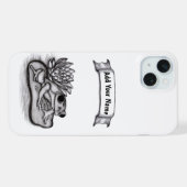 Gefroren mit Lotus-Blume , Name hinzufügen iPhone Hülle (Rückseite (Horizontal))