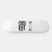 Gefroren mit Lotus-Blume , Name hinzufügen Skateboard (Horizontal)