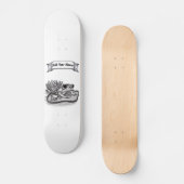 Gefroren mit Lotus-Blume , Name hinzufügen Skateboard (Vorderseite)