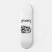 Gefroren mit Lotus-Blume , Name hinzufügen Skateboard (Vorderseite)