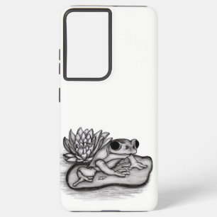 Gefroren mit Lotus-Blume Samsung Galaxy Hülle