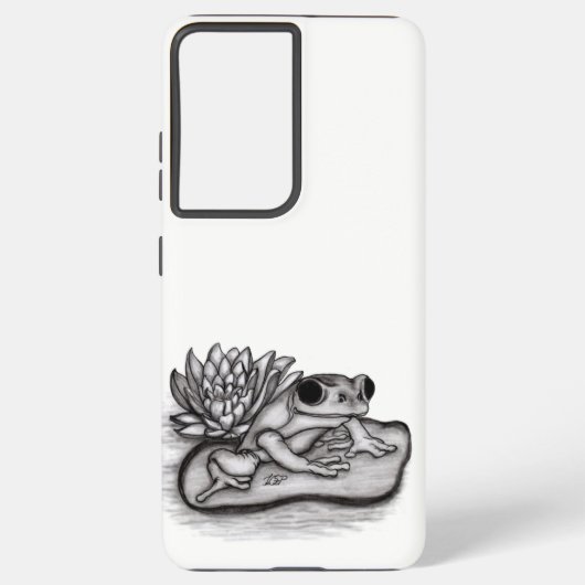 Gefroren mit Lotus-Blume Samsung Galaxy Hülle (Rückseite)